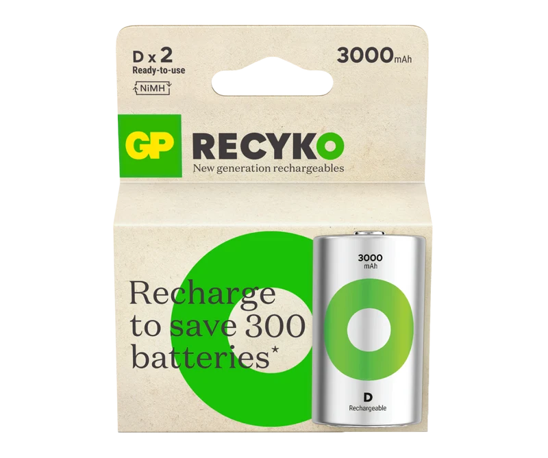 GP Recyko D Rechargeable Batteries