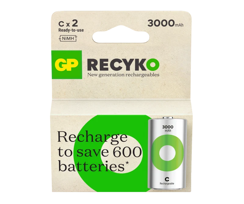 GP Recyko C Rechargeable Batteries