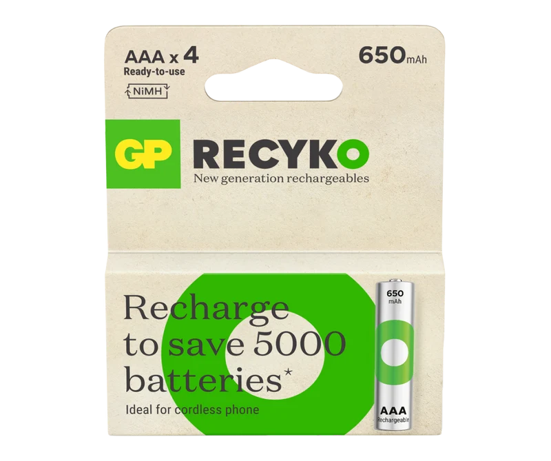 GP Recyko AAA Rechargeable Batteries
