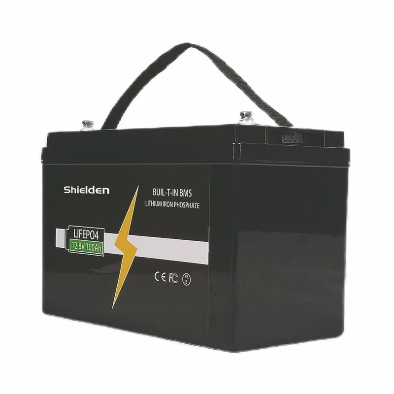 12.8 V 100 Ah Deep Cycle Energiespeicherbatterie für Solar, Golfwagen, Marine