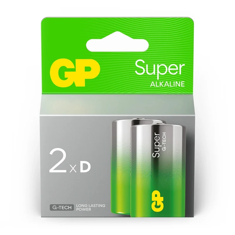 GP Super Alkaline D Size Batteries