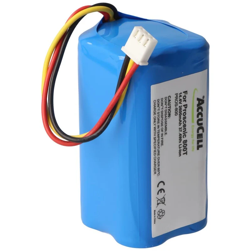 Ersatzakku 14,4V 2600mAh Passend Für Proscenic 800T Li-Ionen-Akku Sowie Modelle 820T, 830T, 820S