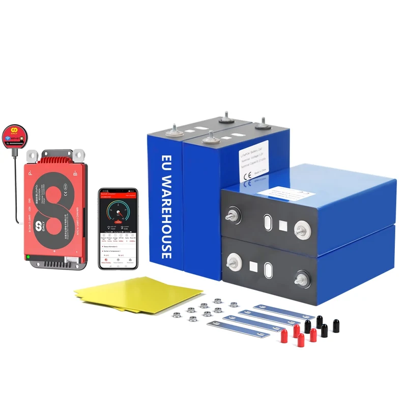 High-End Energiespeicher-Set 3,2V 314Ah LiFePO4 Batteriezelle & DALY Smart BMS mit WiFi