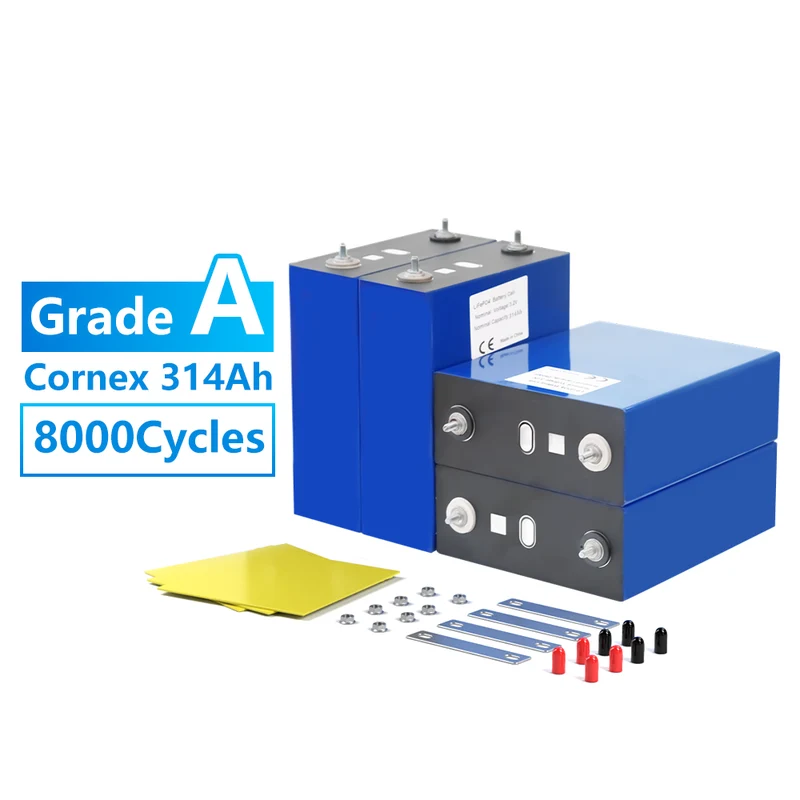 High-End Energiespeicher-Set 3,2V 314Ah LiFePO4 Batteriezelle & DALY Smart BMS mit WiFi