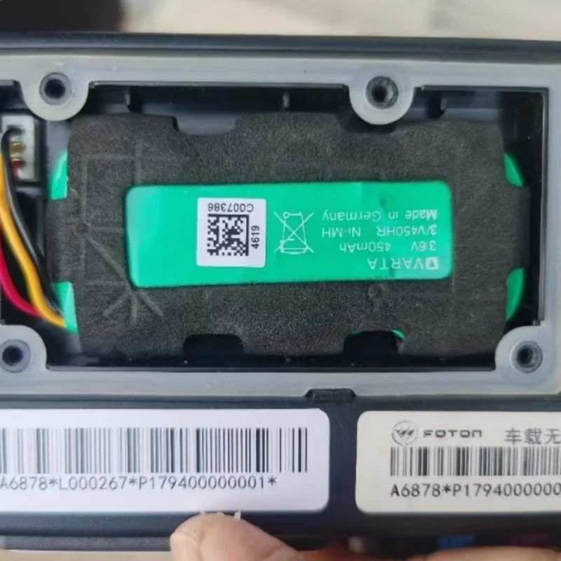 3,6 V 450 mAh 3/V450HR Ni-MH-Akku für Foton General G9 Fahrzeug-Service-Controller