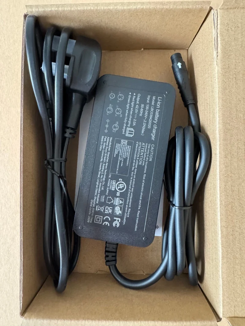 42V 3A IMP 3-Pin-Ladegerät für 36V Zoomo Zero Sport ECO Max Ebike MPS HWT Batterie