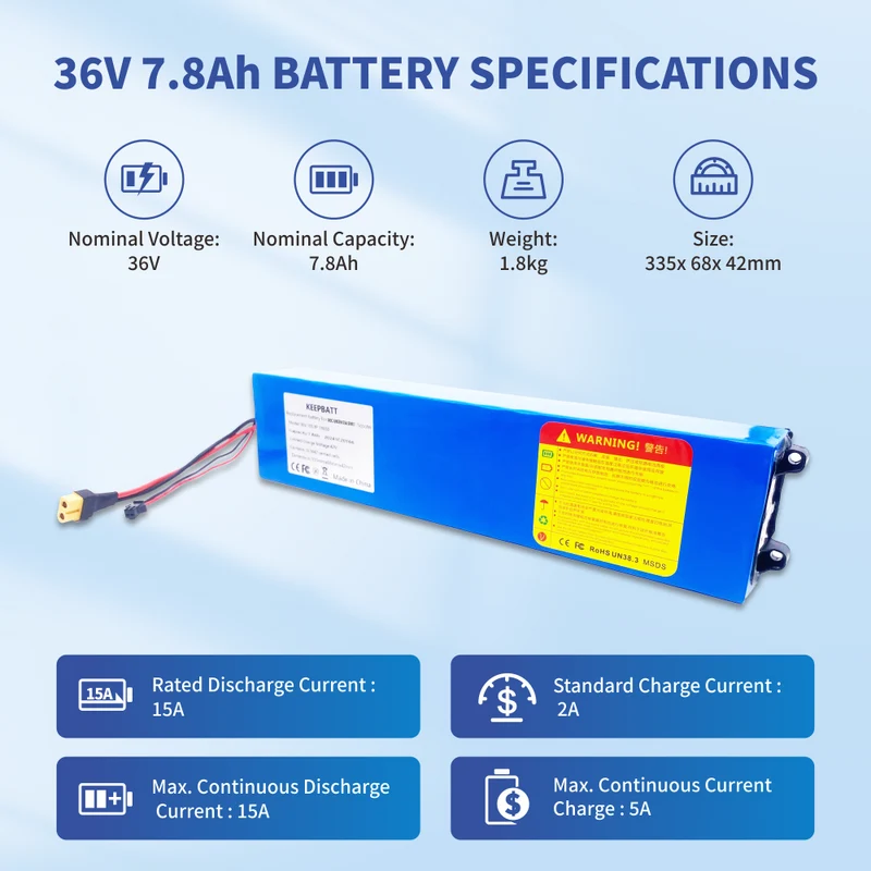 Schnellladung 36V 7.8Ah Ersatzbatterie Für DOC GREEN ESA 5000 E-Scooter