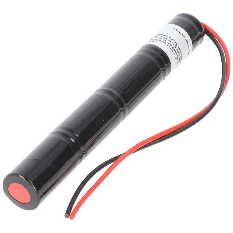 4,8V 1800mAh NiCd Notleuchtenakku L1x4 Sub-C Mit 200mm Kabel Einseitig