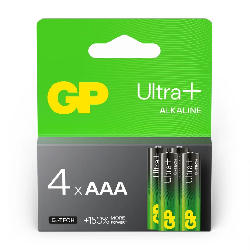 GP Ultra+ Alkaline AAA Batteries