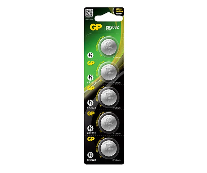GP Lithium Coin Batteries CR2032