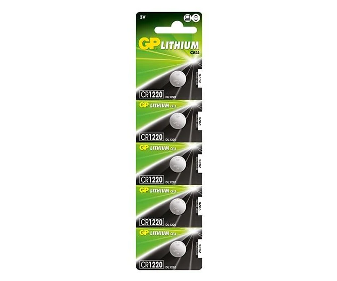 GP Lithium Coin Batteries CR1220