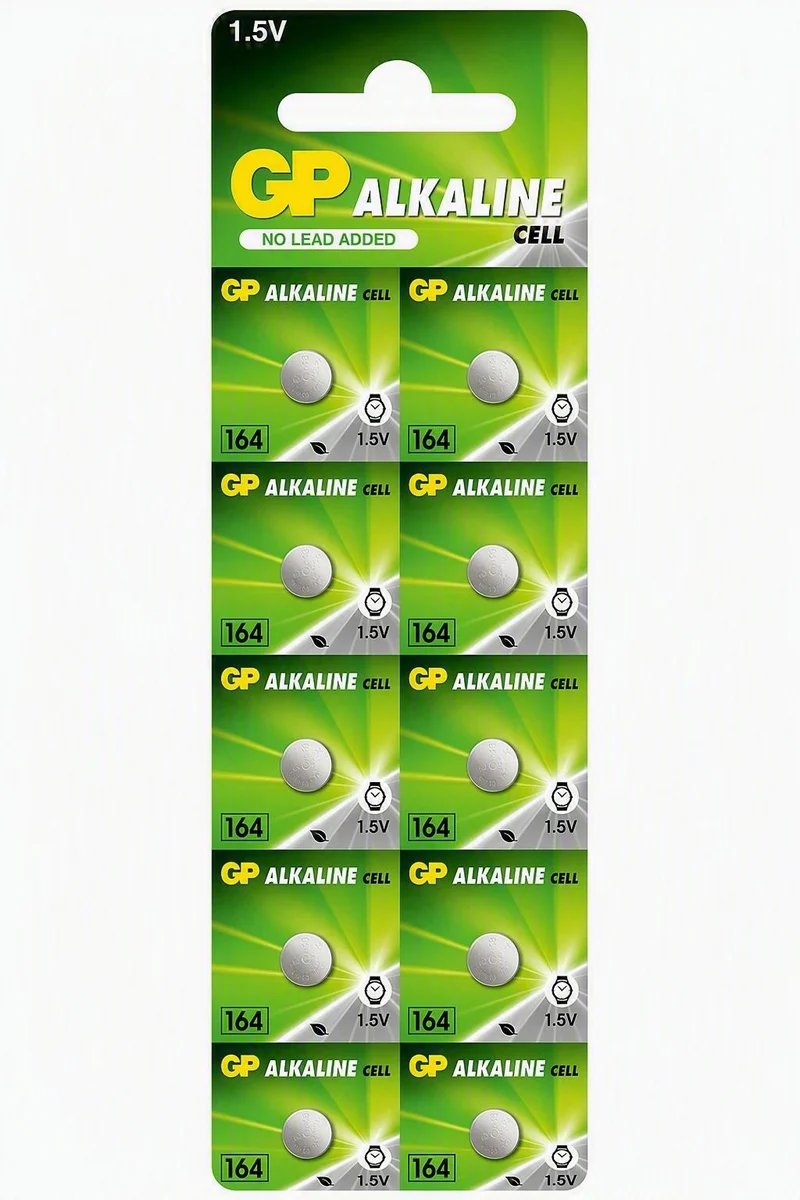 GP Alkaline Button 164 card of 10
