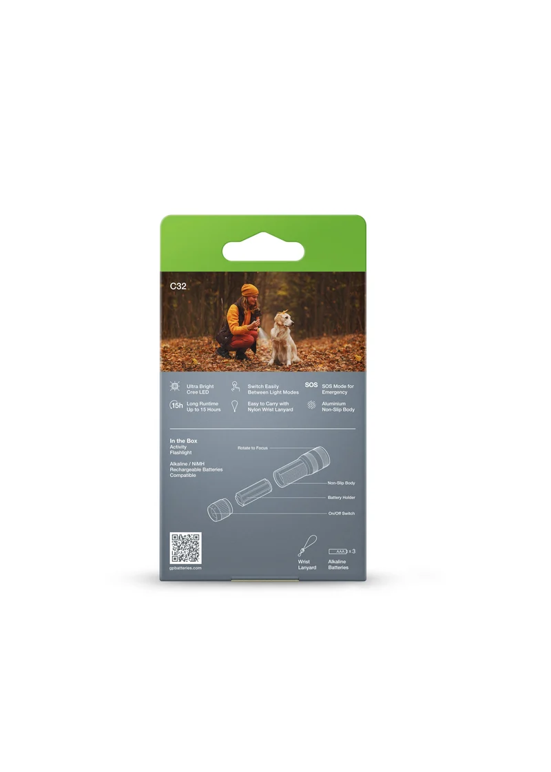 GP Discovery C32 Outdoor Torch with 3 AAA
