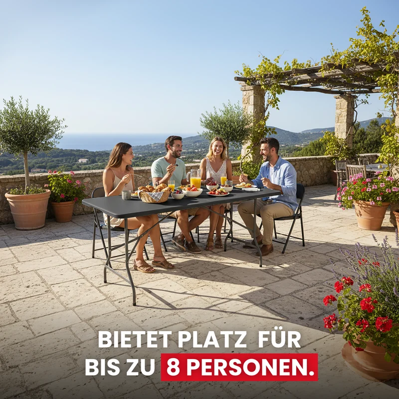 Klapptisch aus Kunststoff