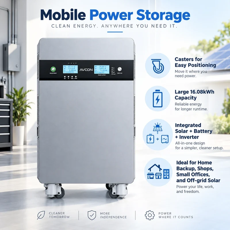 16.08 kWh 5 kW mobiles All-in-One-Off-Grid-Energiespeichersystem
