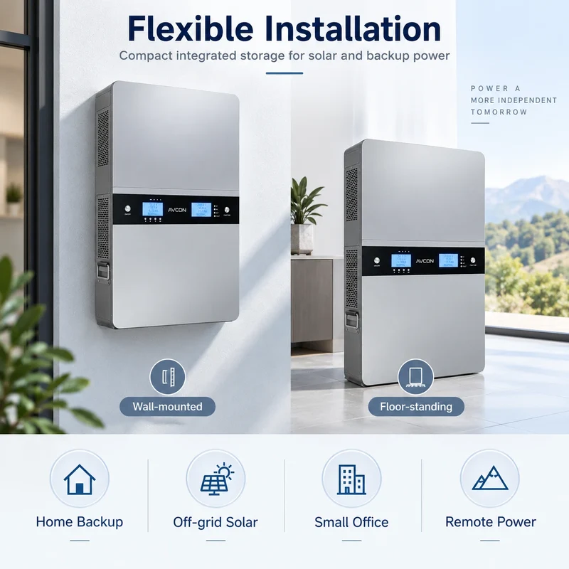 5.12 kWh 5 kW All-in-One-Off-Grid-Energiespeichersystem