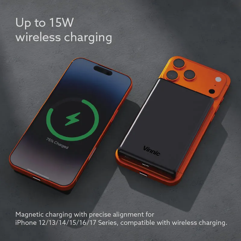 Cardinal Peak 2 Magnetische Powerbank | 5.000mAh & 10.000mAh| 20W PD Schnellladen