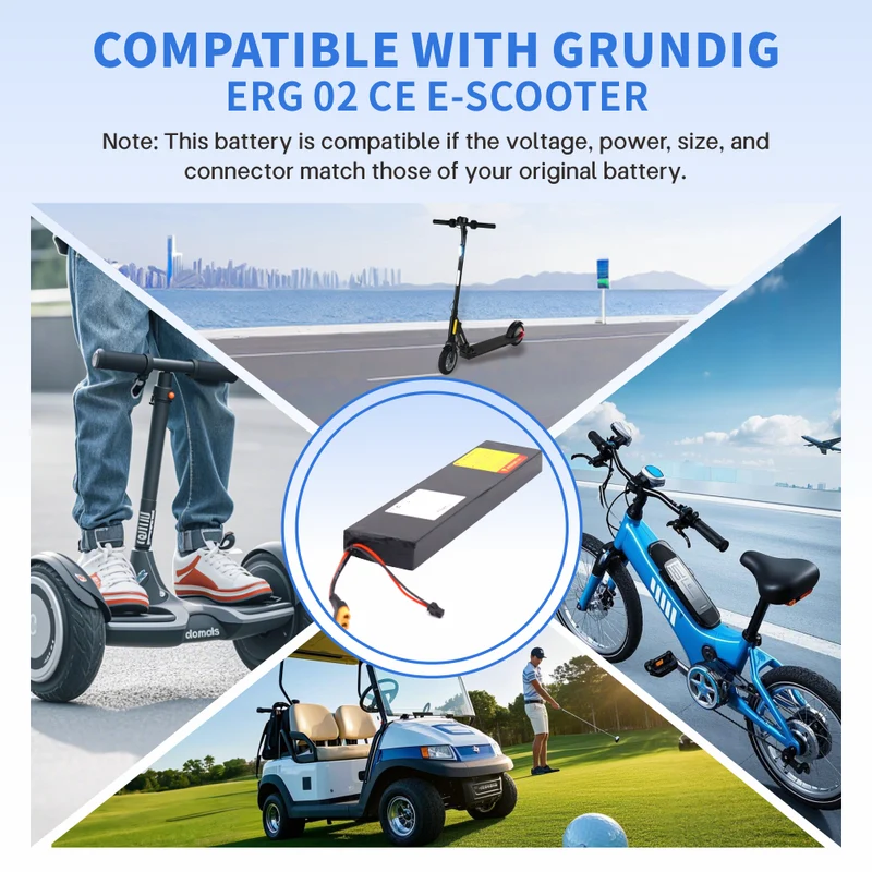 KEEPBATT 36V 7Ah Ersatz Akku für GRUNDIG ERG 02 CE E-scooter