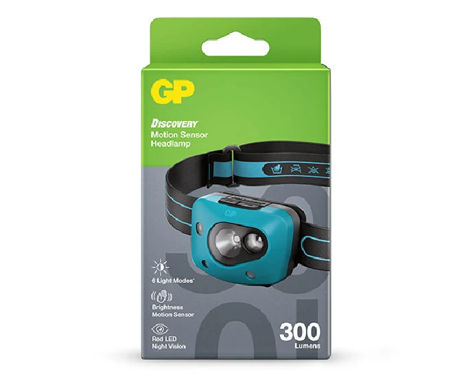 GP DISCOVERY Motion Sensor Head Torch CH44