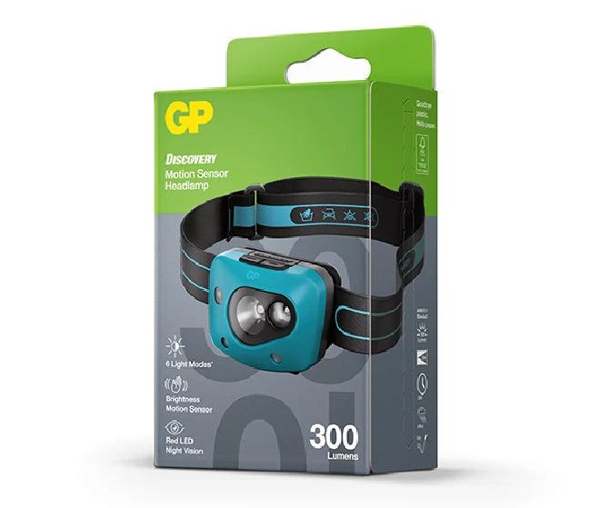 GP DISCOVERY Motion Sensor Head Torch CH44
