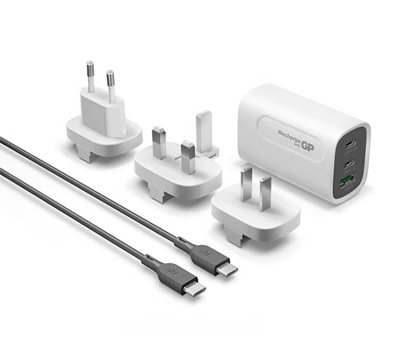 GP 65W GaN Charger 3-ports USB-C & USB-A GM3A