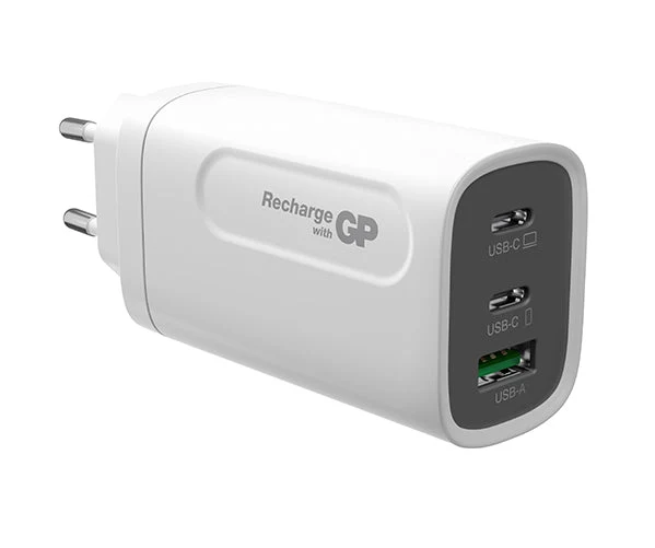 GP 65W GaN Charger 3-ports USB-C & USB-A GM3A
