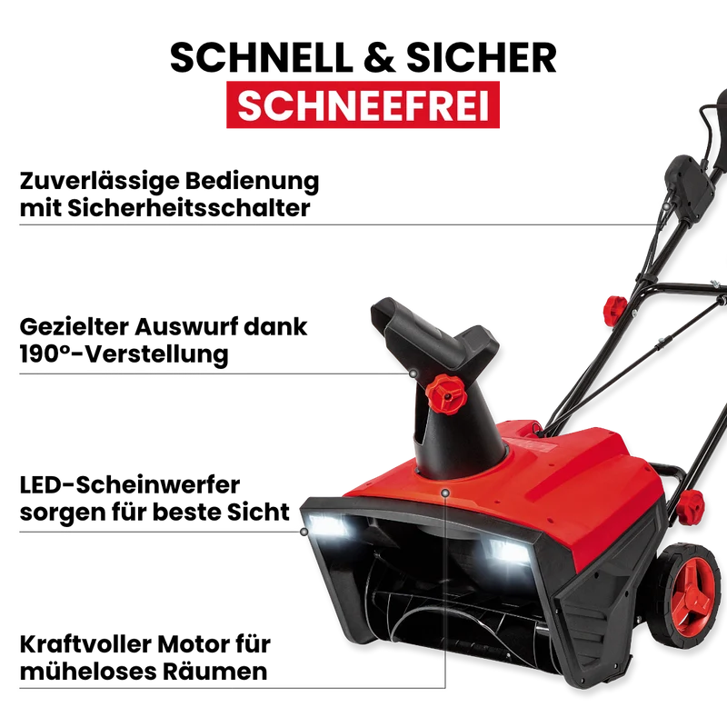 Elektro-Schneefräse 2300 W