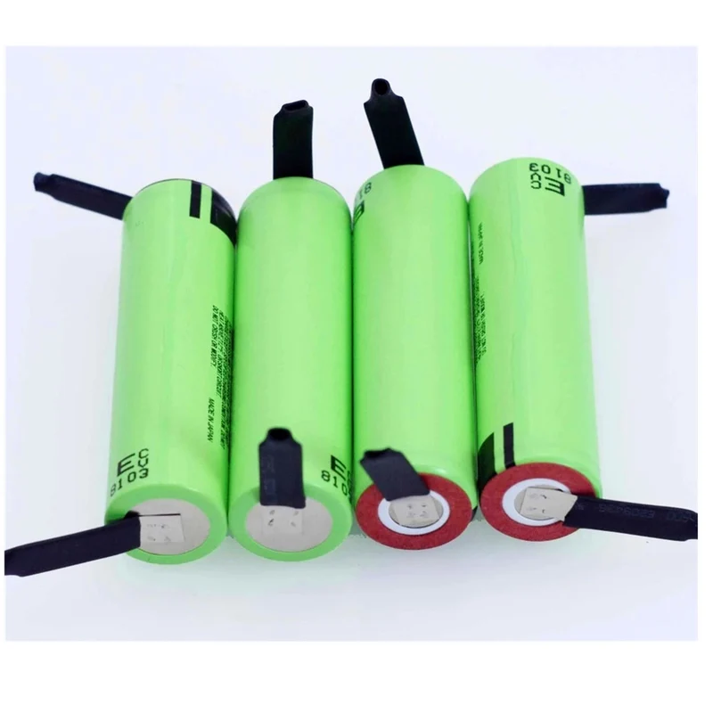 6 STÜCKE NCR18650B 3,7 V 3400 mAh 18650 Lithium-Akku Schweißen Nickelblech-Batterie