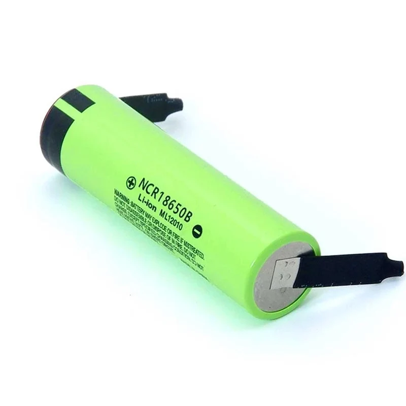 10PCS NCR18650B 3,7 V 3400 mAh 18650 Lithium Akku Schweißen Nickelblech Akku