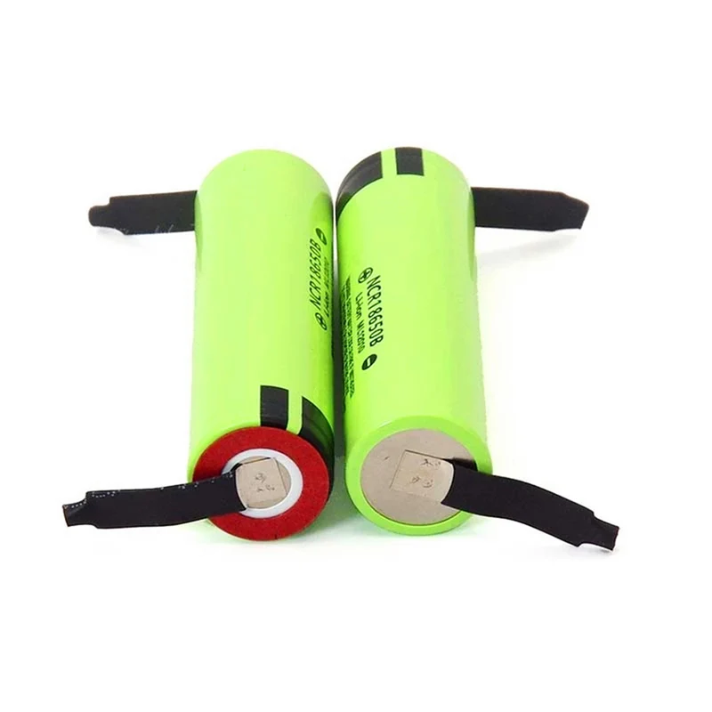 10PCS NCR18650B 3,7 V 3400 mAh 18650 Lithium Akku Schweißen Nickelblech Akku