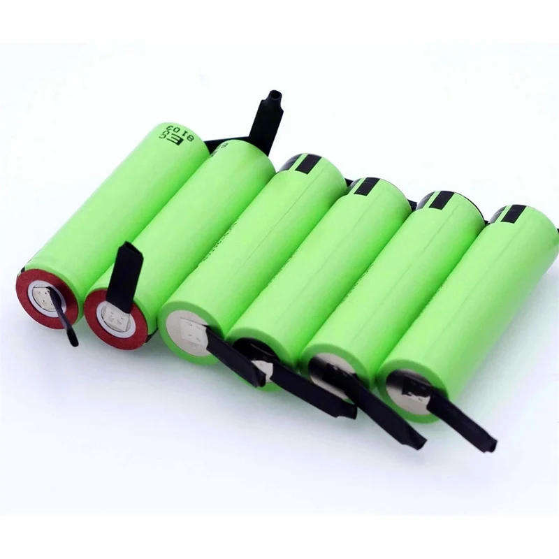 10PCS NCR18650B 3,7 V 3400 mAh 18650 Lithium Akku Schweißen Nickelblech Akku