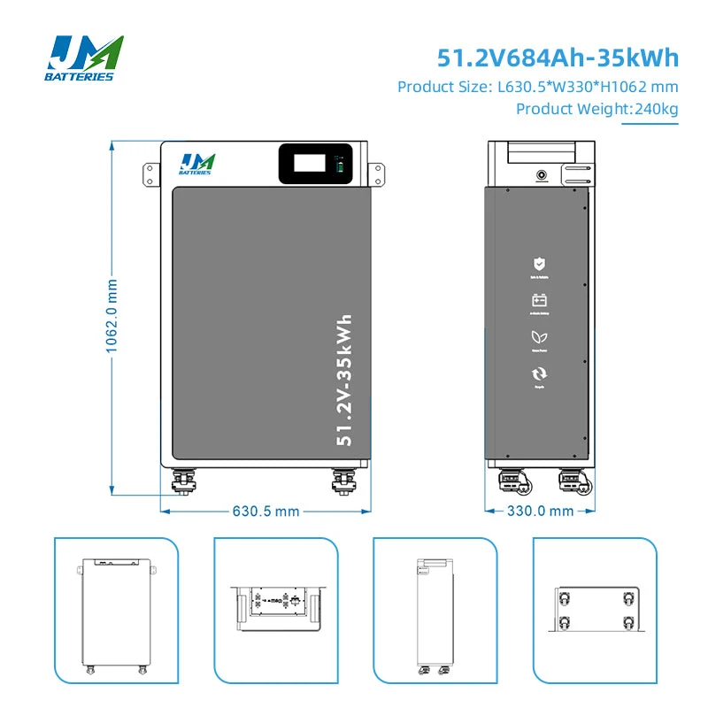 JM Fast Production Lead Time 35kWh Battery Storage Solar for Home