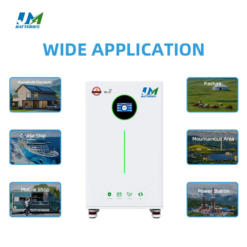 JM Custom 51.2V 300ah Lifepo4 Lithium Home Solar Battery System