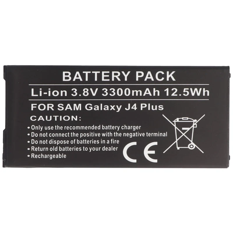 AccuCell Akku passend für Samsung Galaxy J4 Plus Li-Polymer Akkutyp EB-BG610ABA, EB-BG610ABE, EB-BG611ABE, GH82-17872A