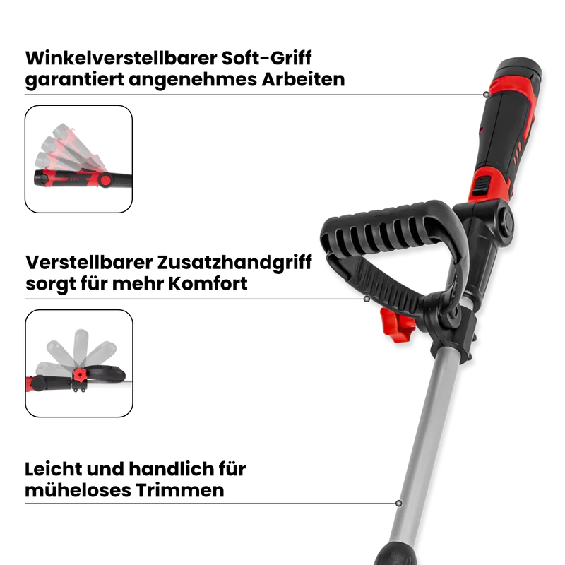 Akku-Rasentrimmer 12 V mit 2 Akkus