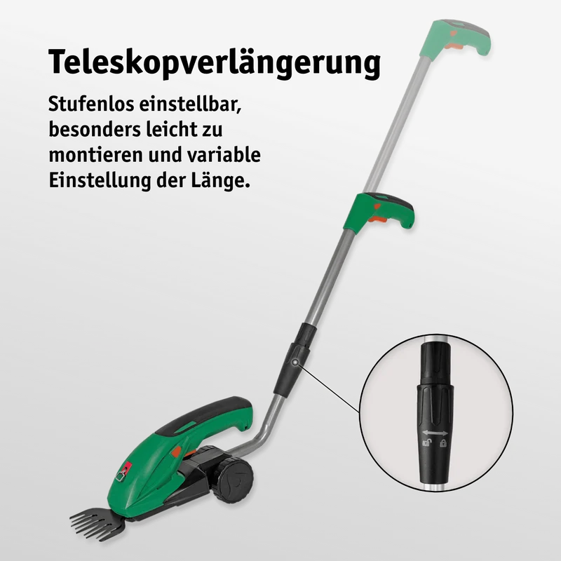 Li-Ion Akku-Gras- und Strauchschere 7,2 V