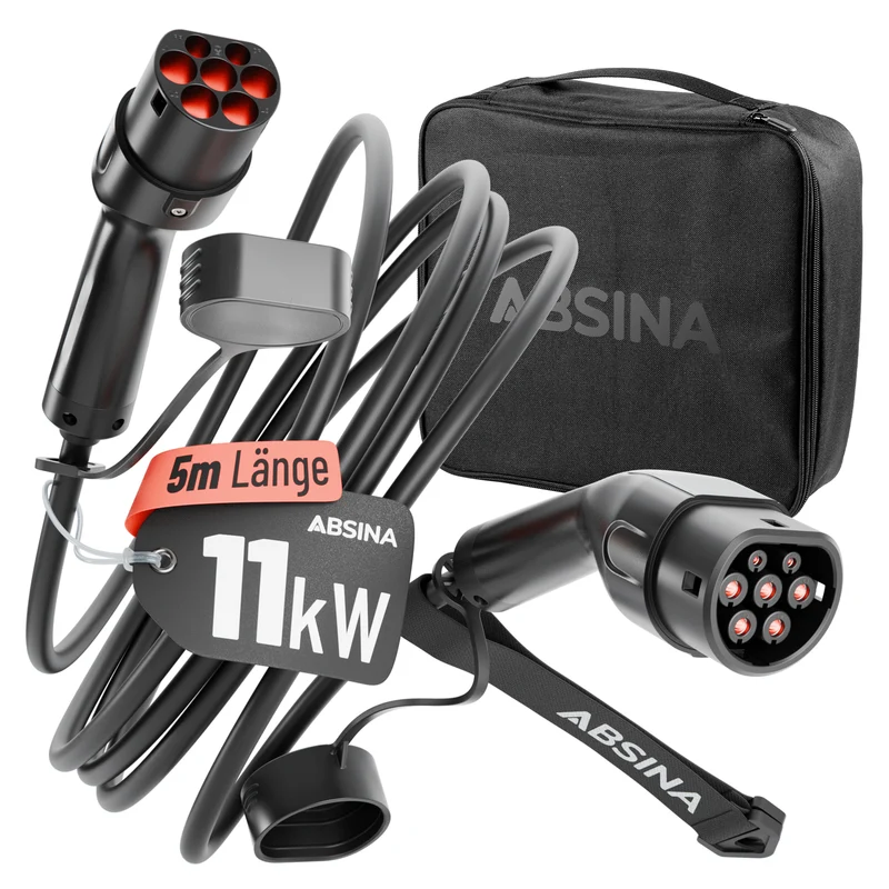 Typ 2 Ladekabel 11 kW, 16 A, Mode 3