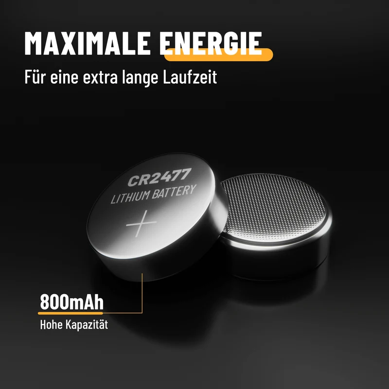 CR2477 Knopfzellen, 3 V Lithium