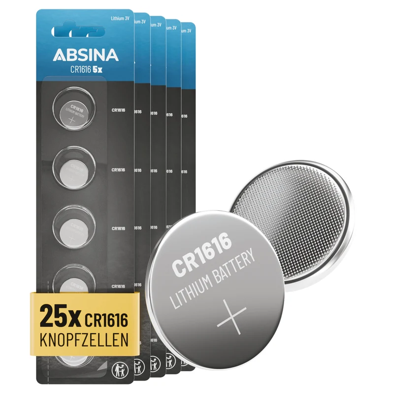 CR1616 Knopfzellen, 3 V Lithium