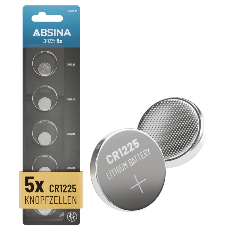 CR1225 Knopfzellen, 3 V Lithium