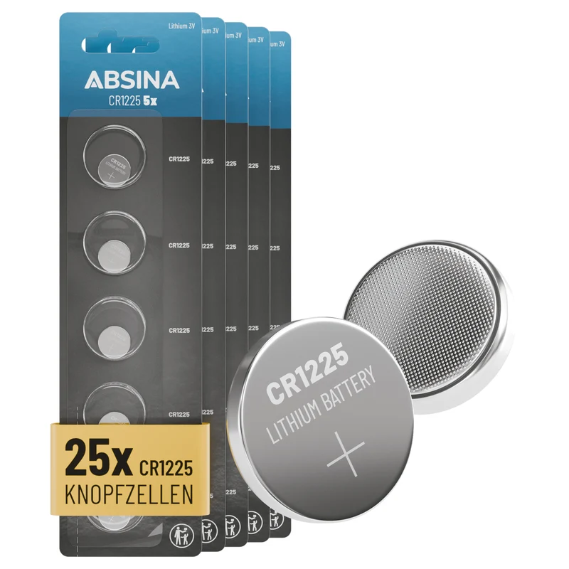 CR1225 Knopfzellen, 3 V Lithium