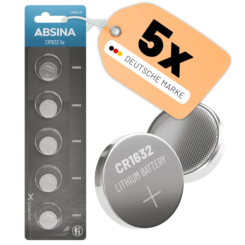 CR1632 Knopfzellen, 3 V Lithium