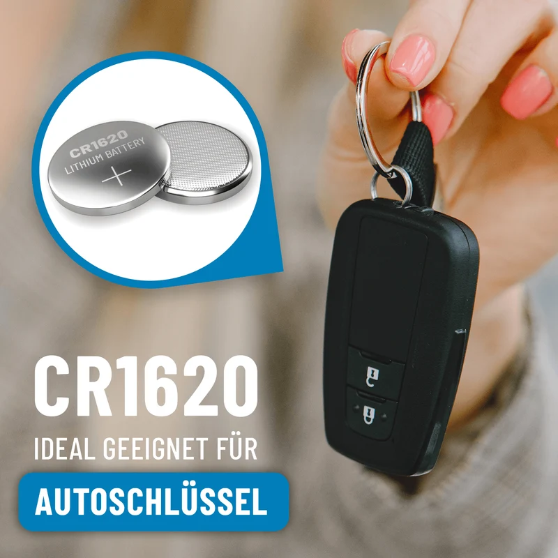 CR1620 Knopfzellen, 3 V Lithium