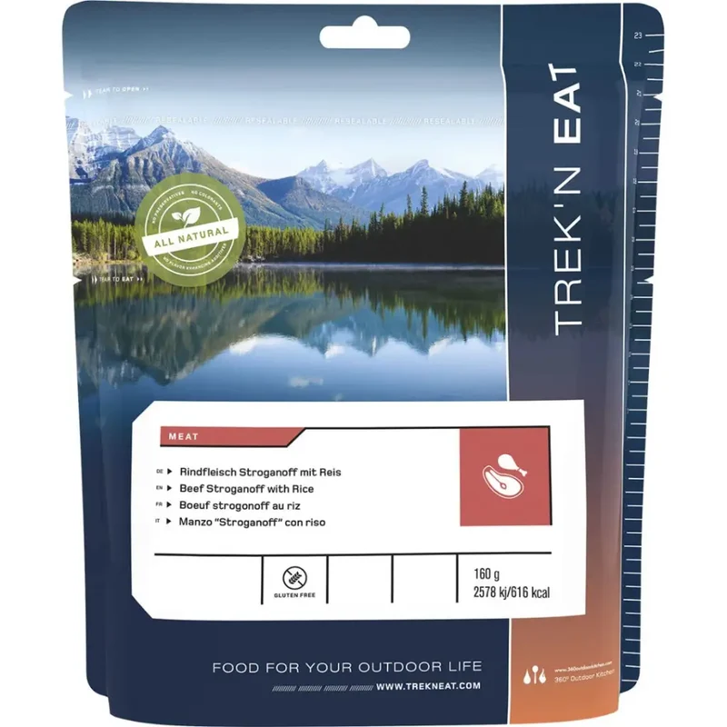 Trek'n Eat Rundvlees stroganoff met rijst