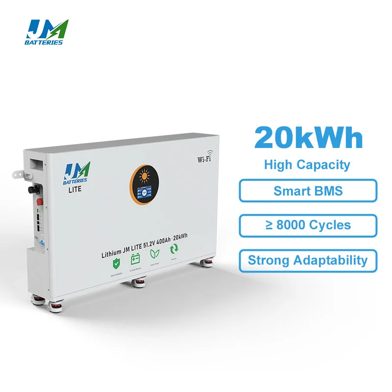 JM 20kWh Battery 48V 400ah Lithium Battery 20 kWh Lifepo4 for Solar Home System