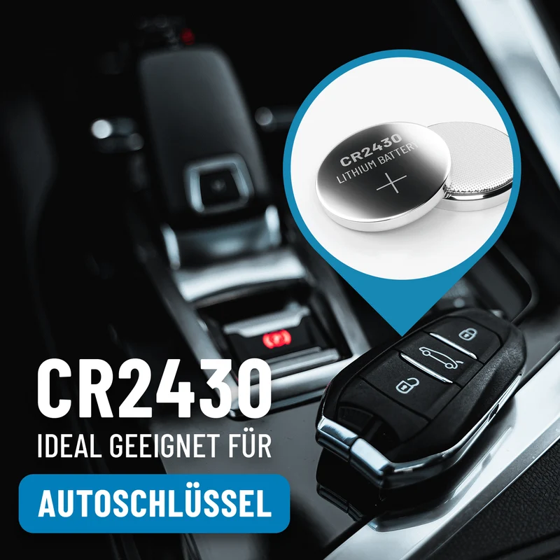 CR2430 Knopfzellen, 3 V Lithium