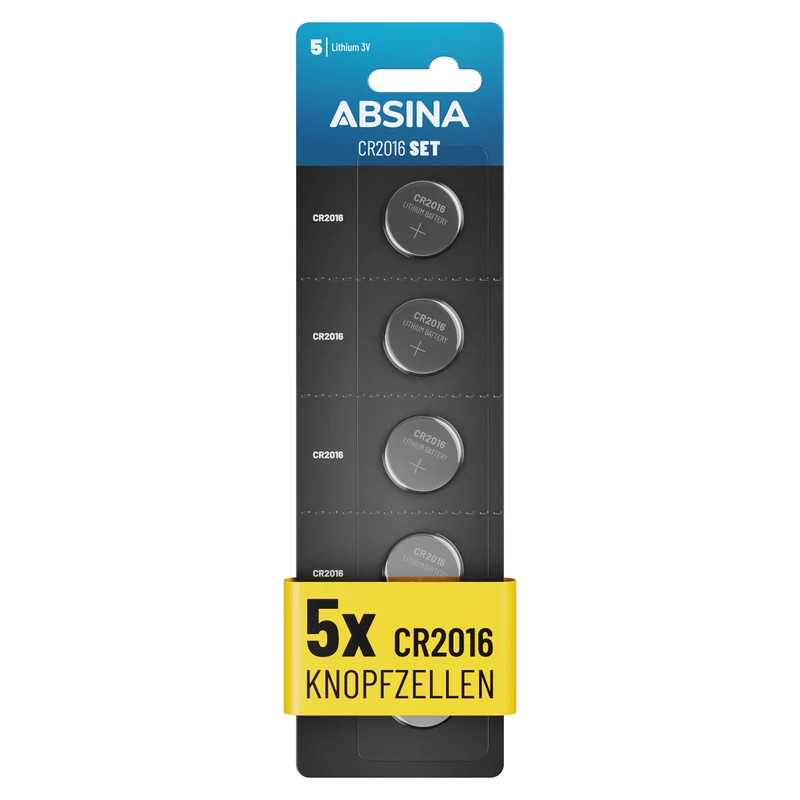 CR2016 Knopfzellen, 3 V Lithium
