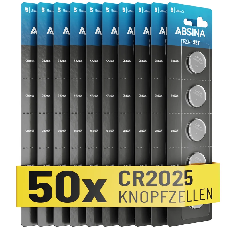 CR2025 Knopfzellen, 3 V Lithium