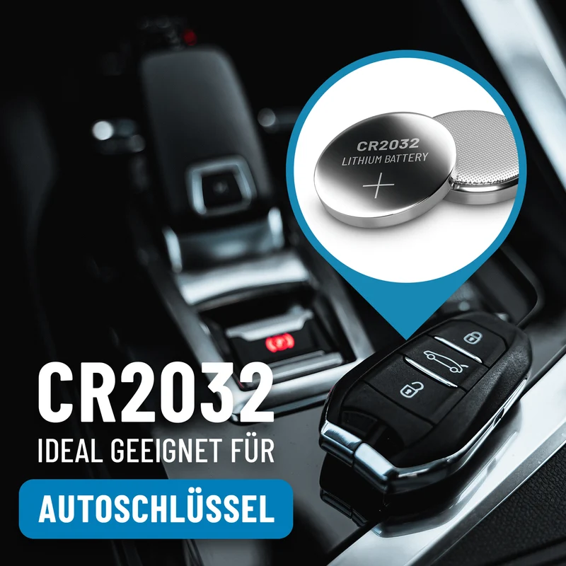 CR2032 Knopfzellen, 3 V Lithium