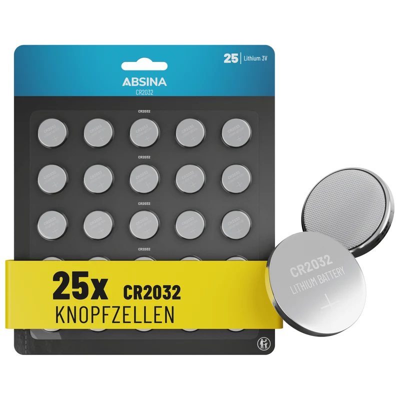 CR2032 Knopfzellen, 3 V Lithium